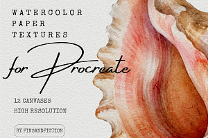 Watercolor Paper Textures, a Texture Graphic by Fins and Fiction