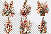 Whimsical Easter Foxglove Clipart Bu, an Illustration by SVGArt (Thumbnail 2 of 7)