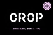 Crop Stencil Font Family 6 Fonts, a Sans Serif Font by HyperFluro (Thumbnail 6 of 8)