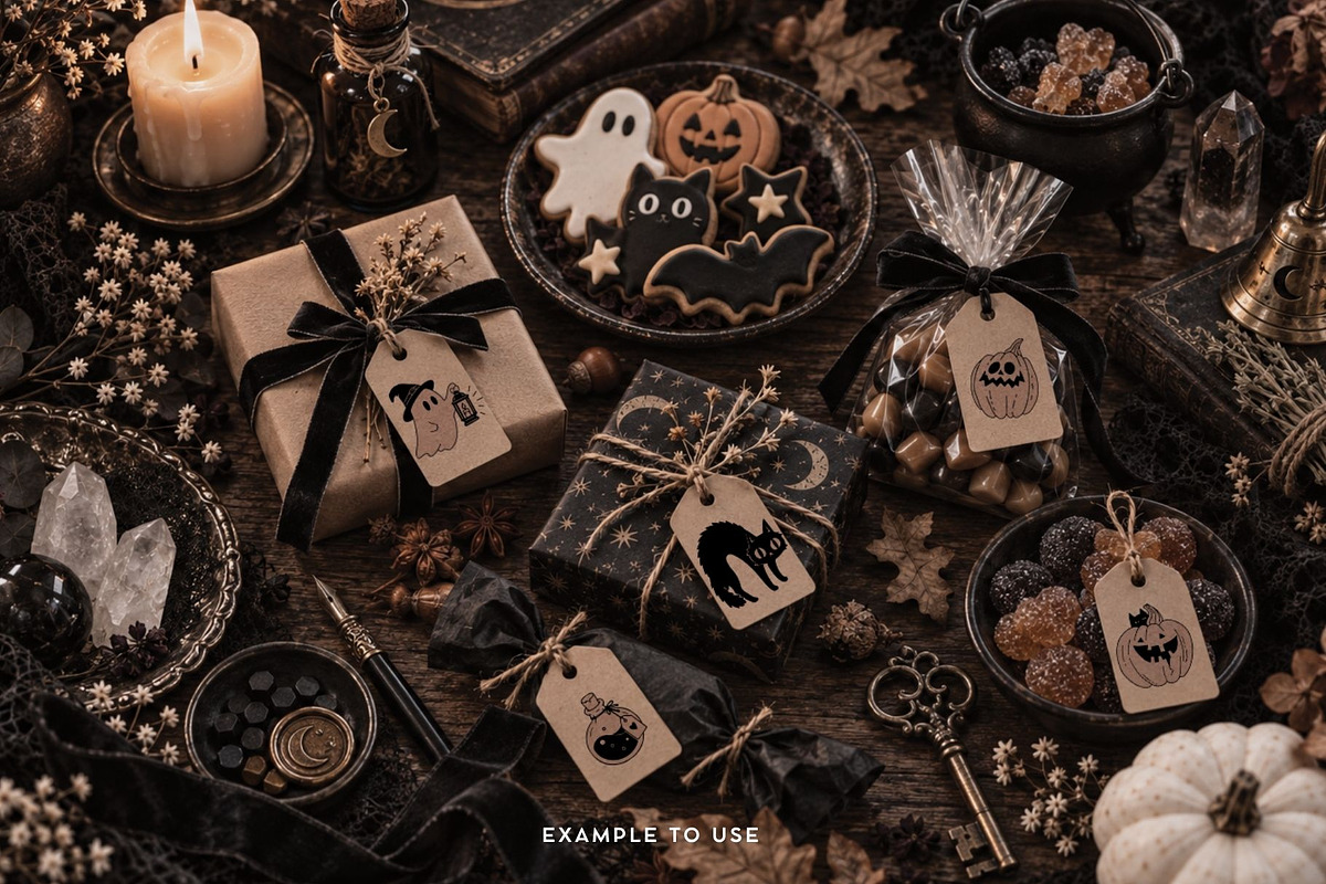 WHIMSICAL HALLOWEEN Clipart Bundle, a Decorative Illustration by InstaDesignPro (Photo 5 of 13)