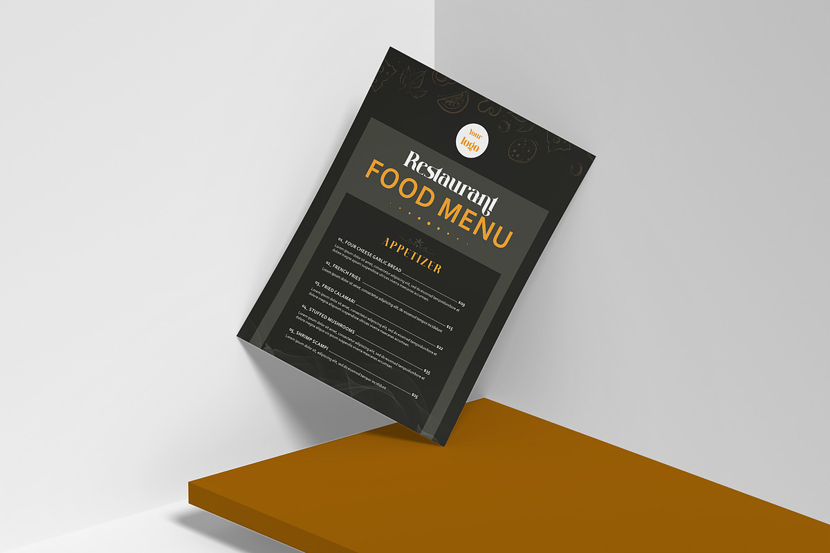 Restaurant Food Menu, a Flyer Template by crazyOWL (Photo 5 of 5)