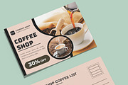 Coffee Shop Postcard Layout, a Stationery Template by MightyDesign (Thumbnail 3 of 8)