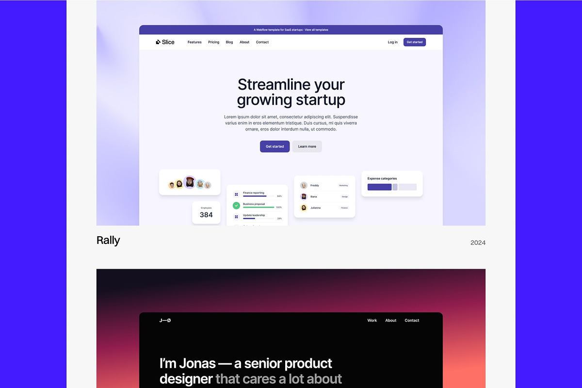 Format Portfolio Template · Framer preview 3