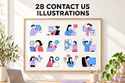 Contact Us Illustrations, a Technology Illustration by alexdndz (Thumbnail 1 of 3)