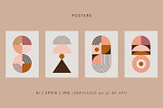 Mid-Century Modern Posters, a Decorative Illustration by Léo Alexandre (Thumbnail 4 of 11)