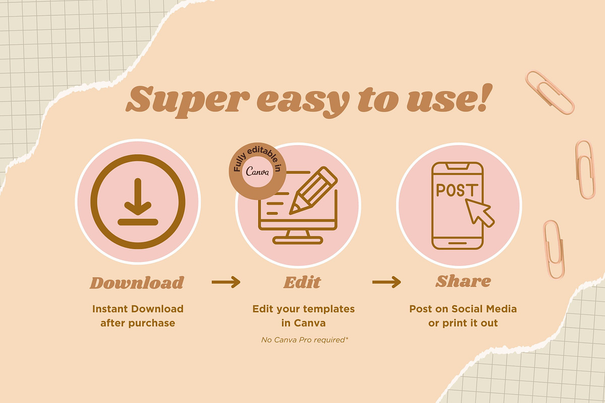 Retro Collage Canva Instagram Posts preview 2