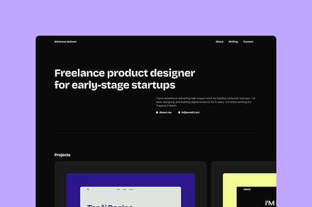Lucid Portfolio Template · Framer, a Landing Page Template by Bryn Taylor