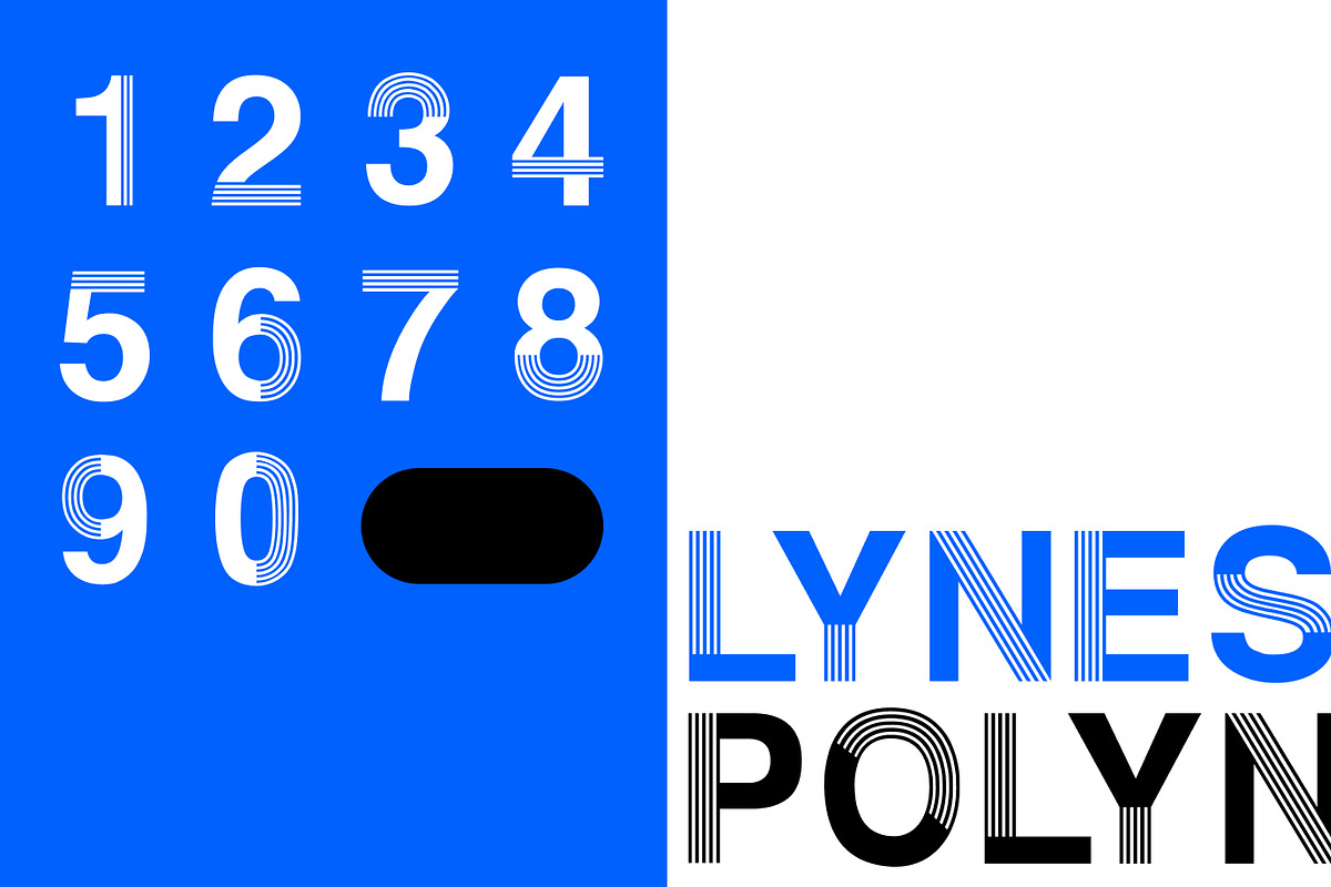 Polynes art deco font preview 8