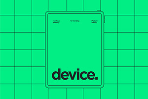 4 Minimal Line & Fill Device Mockup