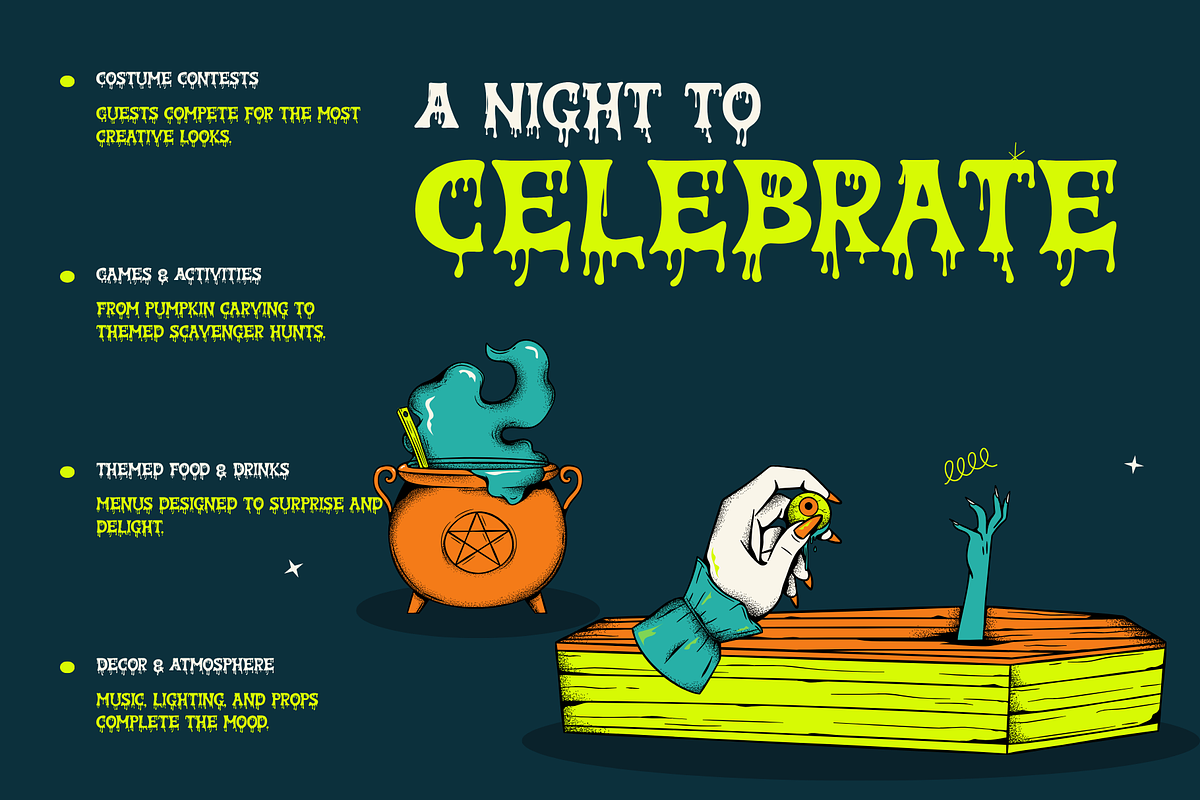 Zombie Feast – Horror Dripping Font, a Handwritten Font by BearyType Studio (Photo 9 of 10)