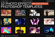 12 Photo Effect Templates, a Layer Style Add-On by iDoodle Studio (Thumbnail 1 of 6)
