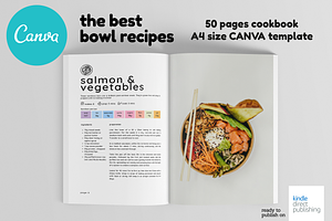 A4 Canva Recipes Cookbook Template