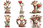 Valentine Giraffe Clipart, an Illustration by Daily.Designs (Thumbnail 7 of 7)