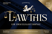 Lawthis, a Serif Font by Burntilldead (Thumbnail 1 of 11)