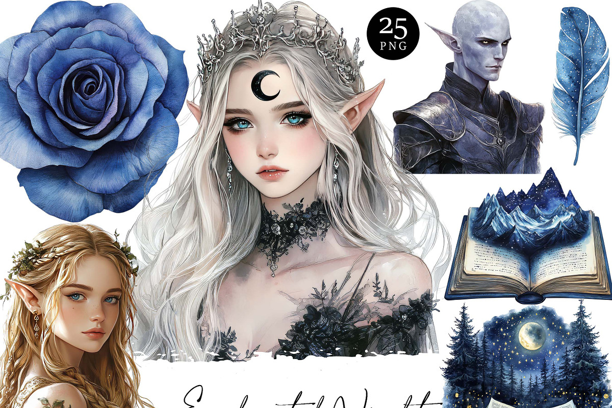 Enchanted Night Court Clipart, a Person Illustration by Design Scotch (Photo 1 of 8)