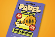 Padel Match Flyer Template, a Flyer Template by megarez (Thumbnail 3 of 3)