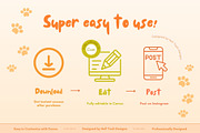 Funky Pets Instagram Story Templates, a Social Media Template by Hell Yeah Designs (Thumbnail 5 of 11)