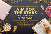 Aim for the Stars Goal Planner, a Stationery Template by Just Lovely Design (Thumbnail 1 of 3)