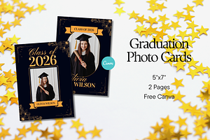 Graduation Announcement Template, a Card Template by Anna Design Studio