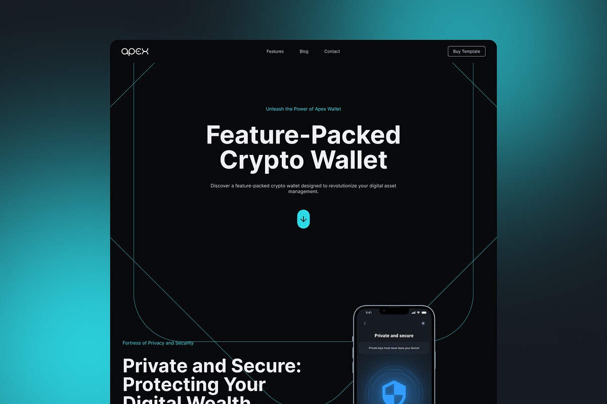 Apex Wallet - Framer Template, a Landing Page Template by 123 UXUI (Photo 2 of 3)
