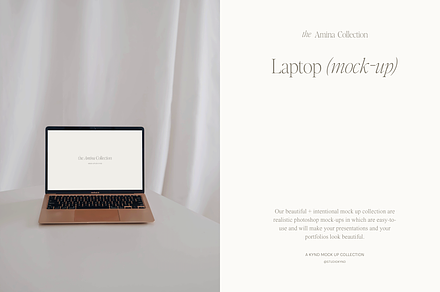The Amina Collection - Laptop MockUp
