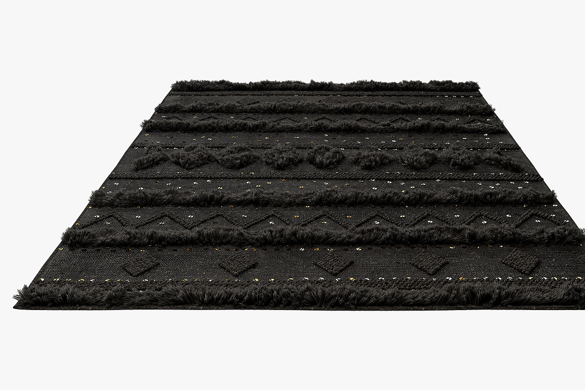 nuLOOM Black Wool Raised Geometric S, a Furniture 3D Model by 3dmitruk (Photo 8 of 17)