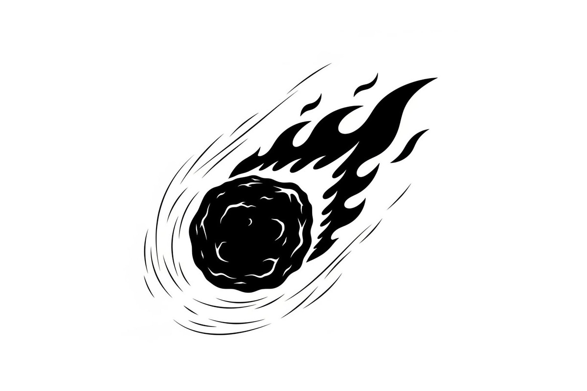 Fire Meteor Comet Silhouette Bundle, an Illustration by Designs_River (Photo 18 of 51)