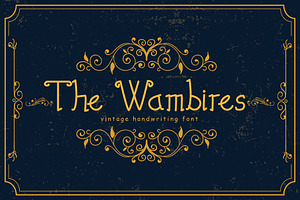 The Wambires - Vintage Body Font