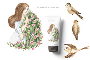 Spring Letters, an Illustration by Love Watercolor Store (Thumbnail 2 of 9)