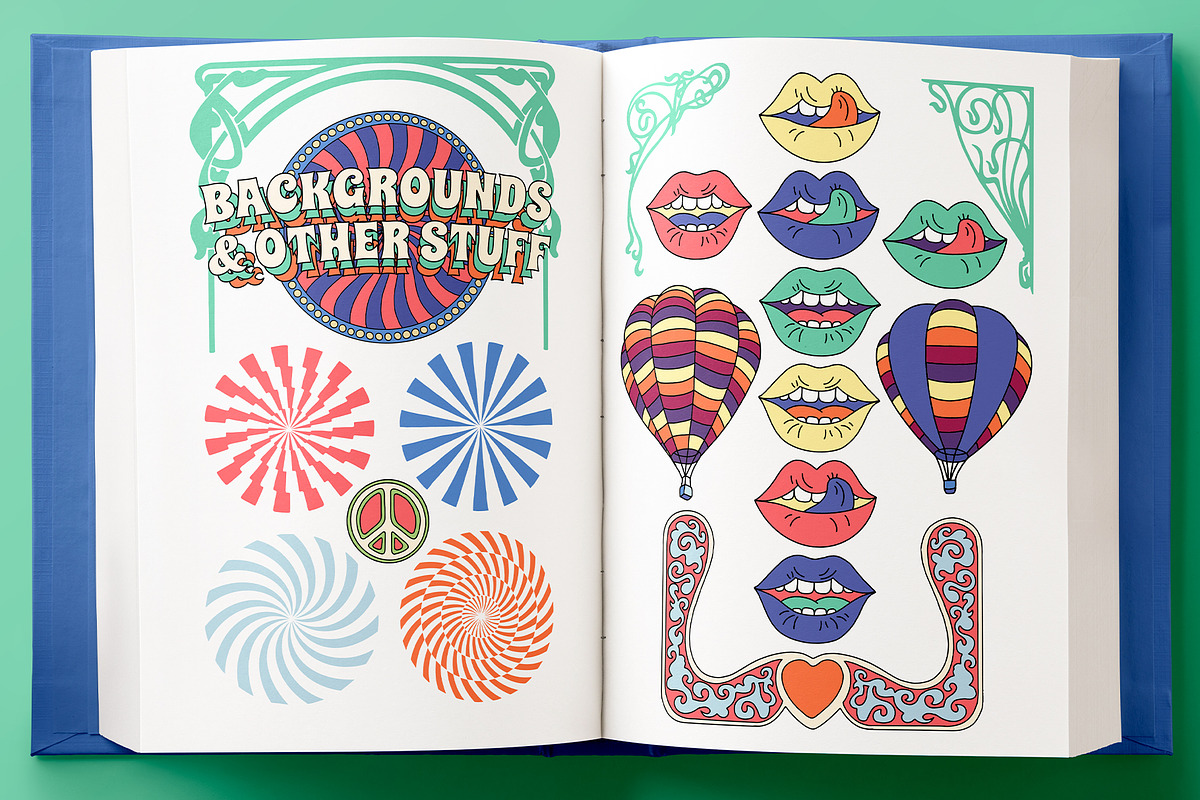1971 • Retro Graphic Collection, a Decorative Illustration by Vintage Voyage Supply (Photo 11 of 13)