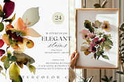 Watercolor Floral Stains, a Decorative Illustration by ThaismotaCreativeCo (Thumbnail 1 of 7)