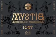 MYSTIQ mysterious display font, a Serif Font by Fat Hamster (Thumbnail 1 of 16)