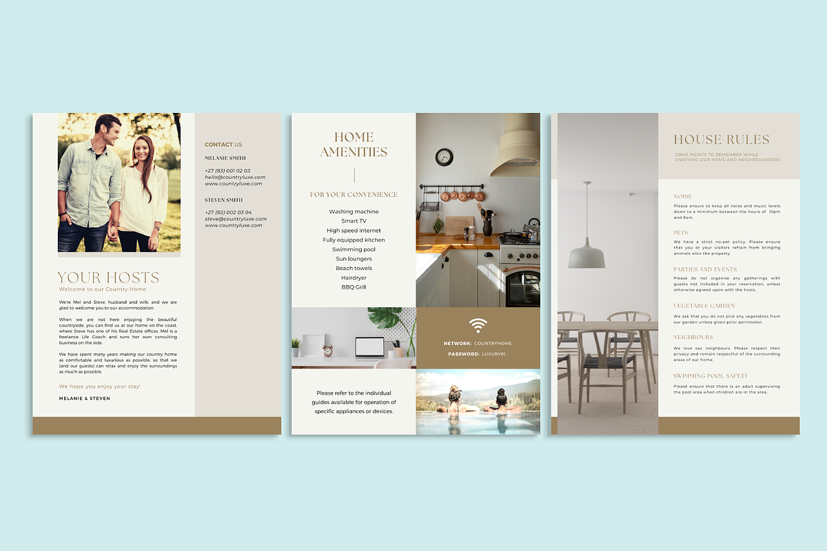 Luxury Airbnb Welcome Guide, a Marketing Template by Verte Studio (Photo 7 of 10)