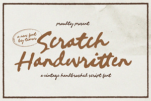 Scratch Handwritten Font, a Handwritten Font by Timurtype