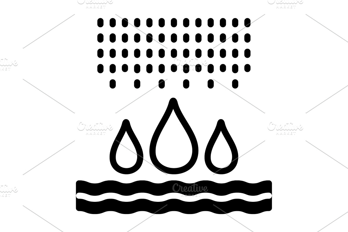 Waters drop solid icon, a Solid Icon by Creative priyanka