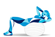 Set of stylized people in sport, an Illustration by Infinity Creativity (Thumbnail 5 of 21)
