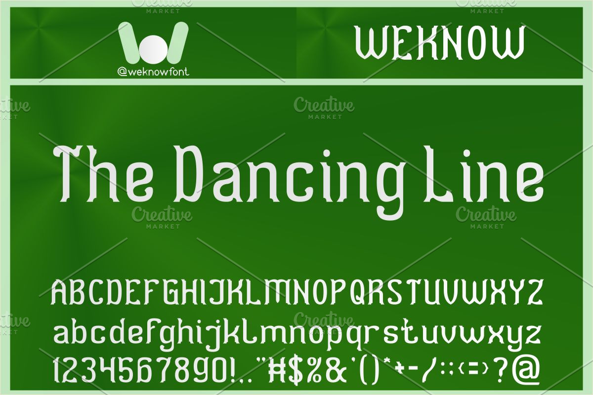 Optical Illusion font, a Font by weknow (Photo 5 of 8)