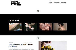 Tattoo Shop - Minimal HTML5 Theme