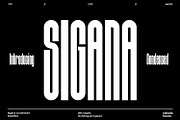 Sigana - Modern Display Font, a Sans Serif Font by Nenjo Studio (Thumbnail 1 of 9)