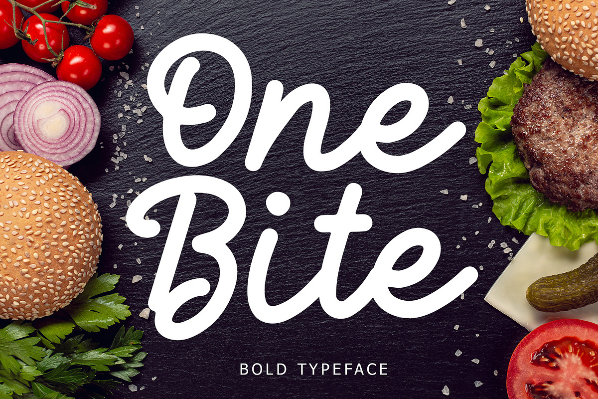 One Bite Bold Calligraphy Font