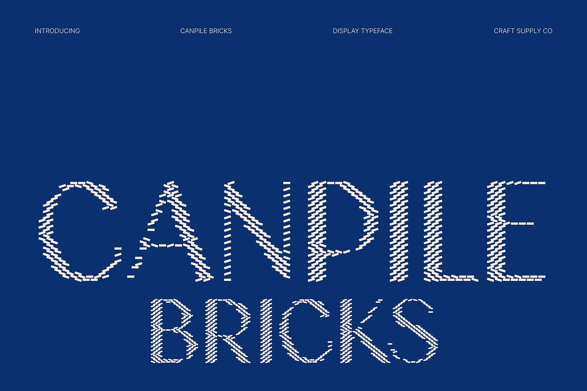 Canpile Bricks, a Sans Serif Font by Craft Supply Co. (Photo 1 of 8)