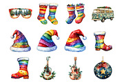 Groovy Christmas Doodles, an Illustration by Design Market (Thumbnail 2 of 3)