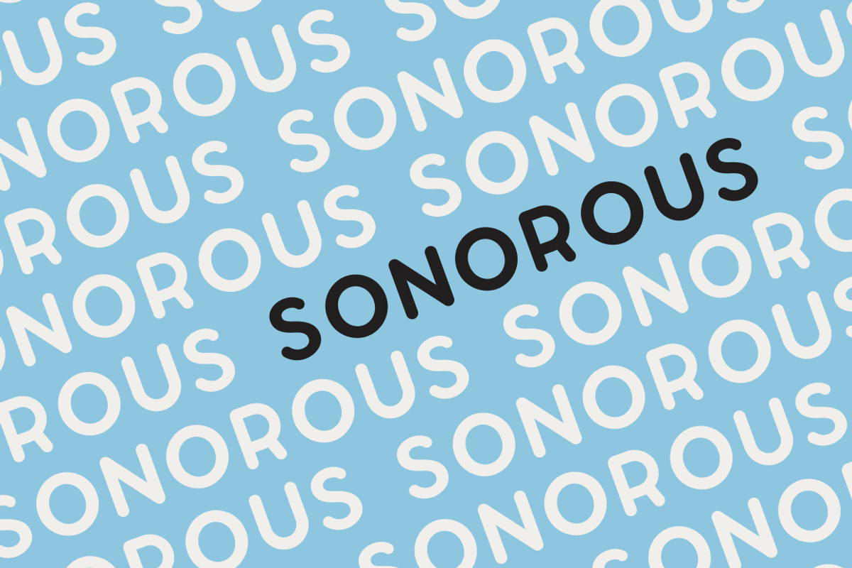 Sonorous Font preview 3