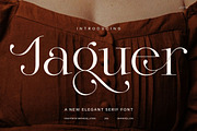 Jaguer Stylish Serif Font, a Serif Font by Graphicxell (Thumbnail 1 of 8)