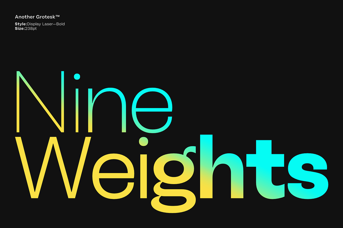 Another Grotesk Display Family, a Font by Bukva™ Type Foundry (Photo 4 of 15)