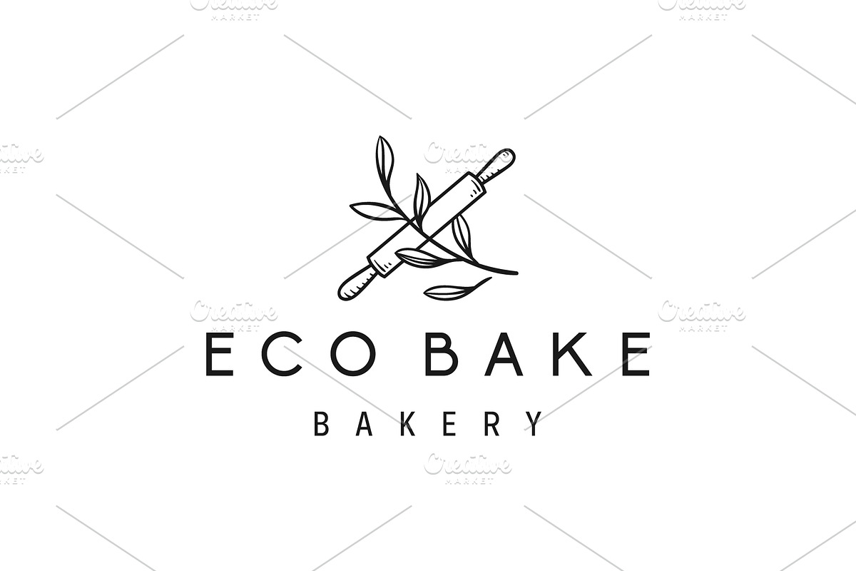 Organic Bakery Logo Hand Drawn, a Branding & Logo Template by zdson (Photo 2 of 2)