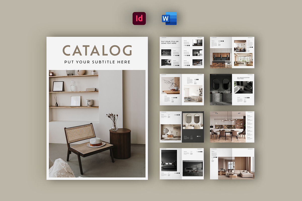 Minimalist Catalog Layout, a Brochure Template by tomsarraipodesign (Photo 1 of 4)