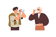 People drinking beverages set, a Person Illustration by PaperTrident (Thumbnail 4 of 6)