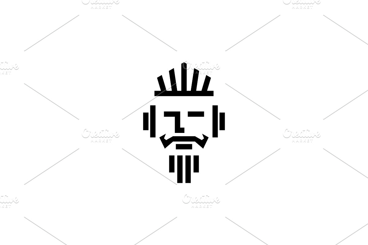 Face of a king logo design, an Object Graphic by nicemorning (Photo 2 of 2)