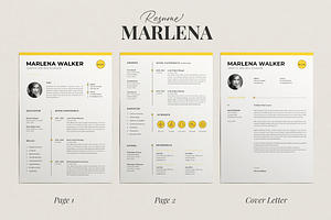 Resume Template Marlena